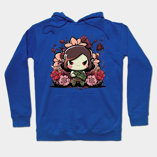 Flowery Jill Hoodie by mafiatees.intl